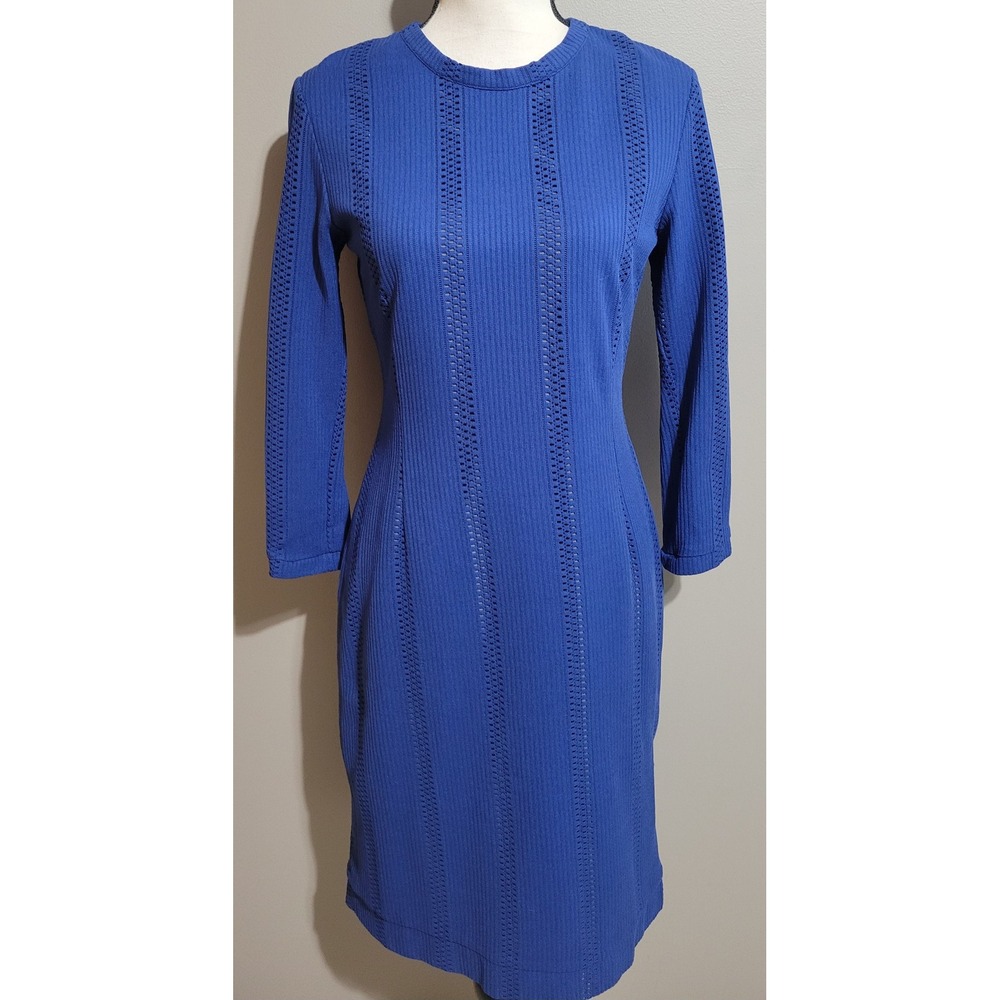 Rag & Bone Royal Blue Pointelle Elsa Dress